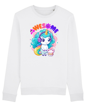 Unicorn cu par cret si prietenul soricel White