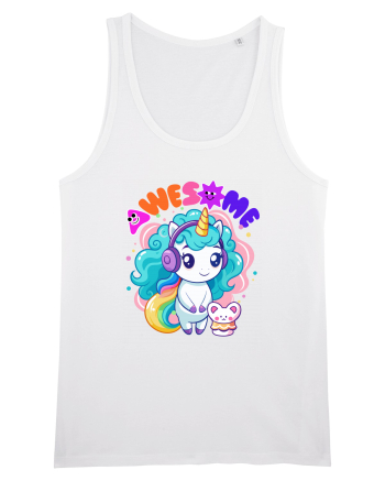Unicorn cu par cret si prietenul soricel White
