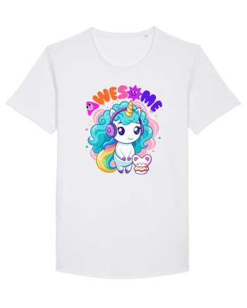 Unicorn cu par cret si prietenul soricel White