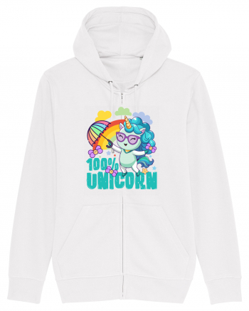 Unicorn 100% Curcubeu si umbrela White