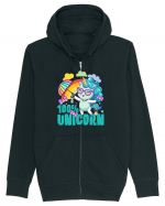 Unicorn 100% Curcubeu si umbrela Hanorac cu fermoar Unisex Connector