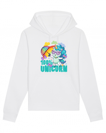 Unicorn 100% Curcubeu si umbrela White