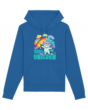 Unicorn 100% Curcubeu si umbrela Royal Blue