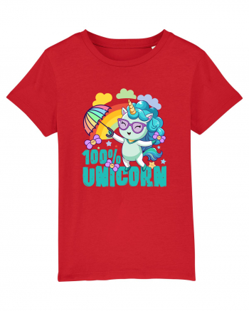 Unicorn 100% Curcubeu si umbrela Red