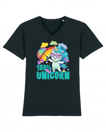 Unicorn 100% Curcubeu si umbrela Black