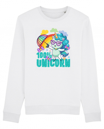 Unicorn 100% Curcubeu si umbrela White