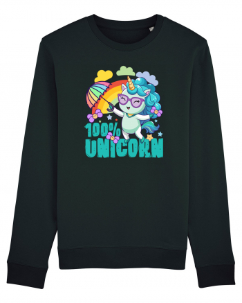 Unicorn 100% Curcubeu si umbrela Black