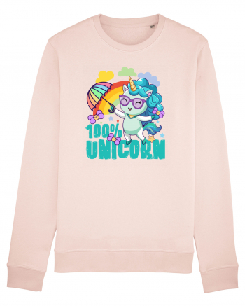 Unicorn 100% Curcubeu si umbrela Candy Pink