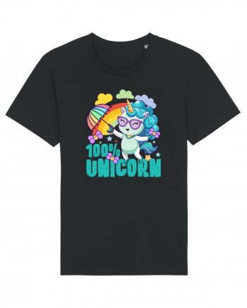 Unicorn 100% Curcubeu si umbrela Black