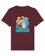 Unicorn 100% Curcubeu si umbrela Tricou mânecă scurtă Unisex Rocker