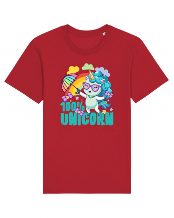 Unicorn 100% Curcubeu si umbrela Red