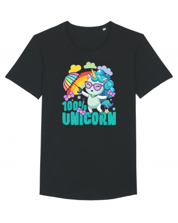 Unicorn 100% Curcubeu si umbrela Black