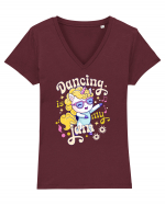 Unicorn danseaza - Dancing is my jam Tricou mânecă scurtă guler V Damă Evoker