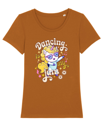Unicorn danseaza - Dancing is my jam Roasted Orange