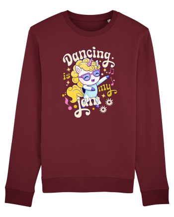 Unicorn danseaza - Dancing is my jam Burgundy