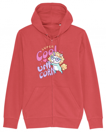 Unicorn Super Cool Pastel Colors Carmine Red