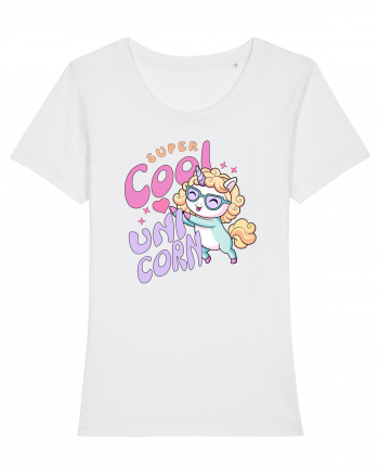 Unicorn Super Cool Pastel Colors White