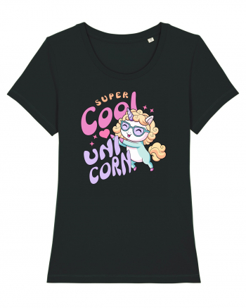 Unicorn Super Cool Pastel Colors Black