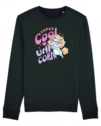 Unicorn Super Cool Pastel Colors Black