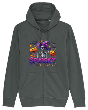 Spooky Skeleton Witch Anthracite