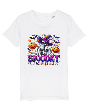 Spooky Skeleton Witch White