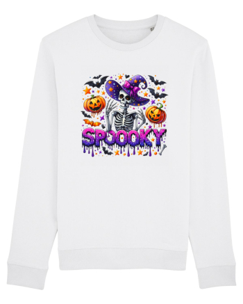 Spooky Skeleton Witch White