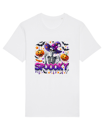 Spooky Skeleton Witch White