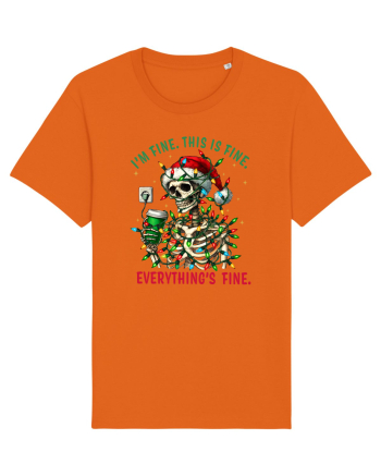 I'm Fine This Is Fine Everything's Fine Bright Orange
