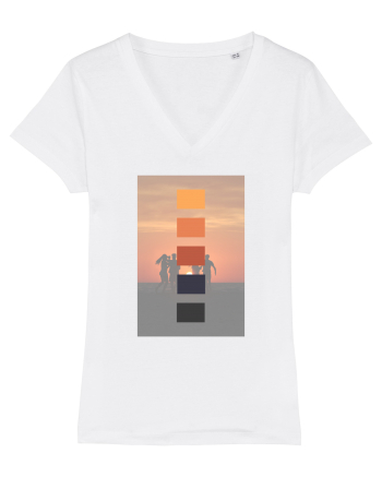 Sunset on the Beach White