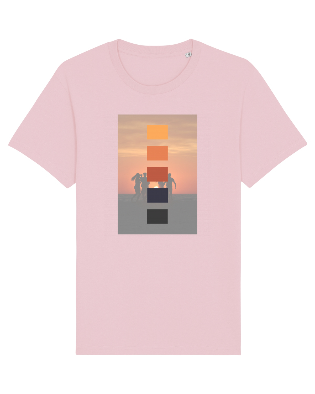 Tricou mânecă scurtă Unisex Rocker Cotton Pink