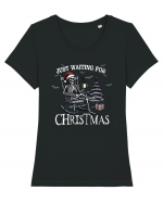 Just Waiting for Christmas wh Tricou mânecă scurtă guler larg fitted Damă Expresser