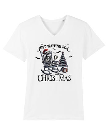Just Waiting for Christmas bk White