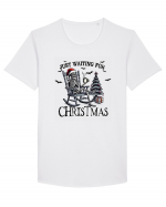 Just Waiting for Christmas bk Tricou mânecă scurtă guler larg Bărbat Skater