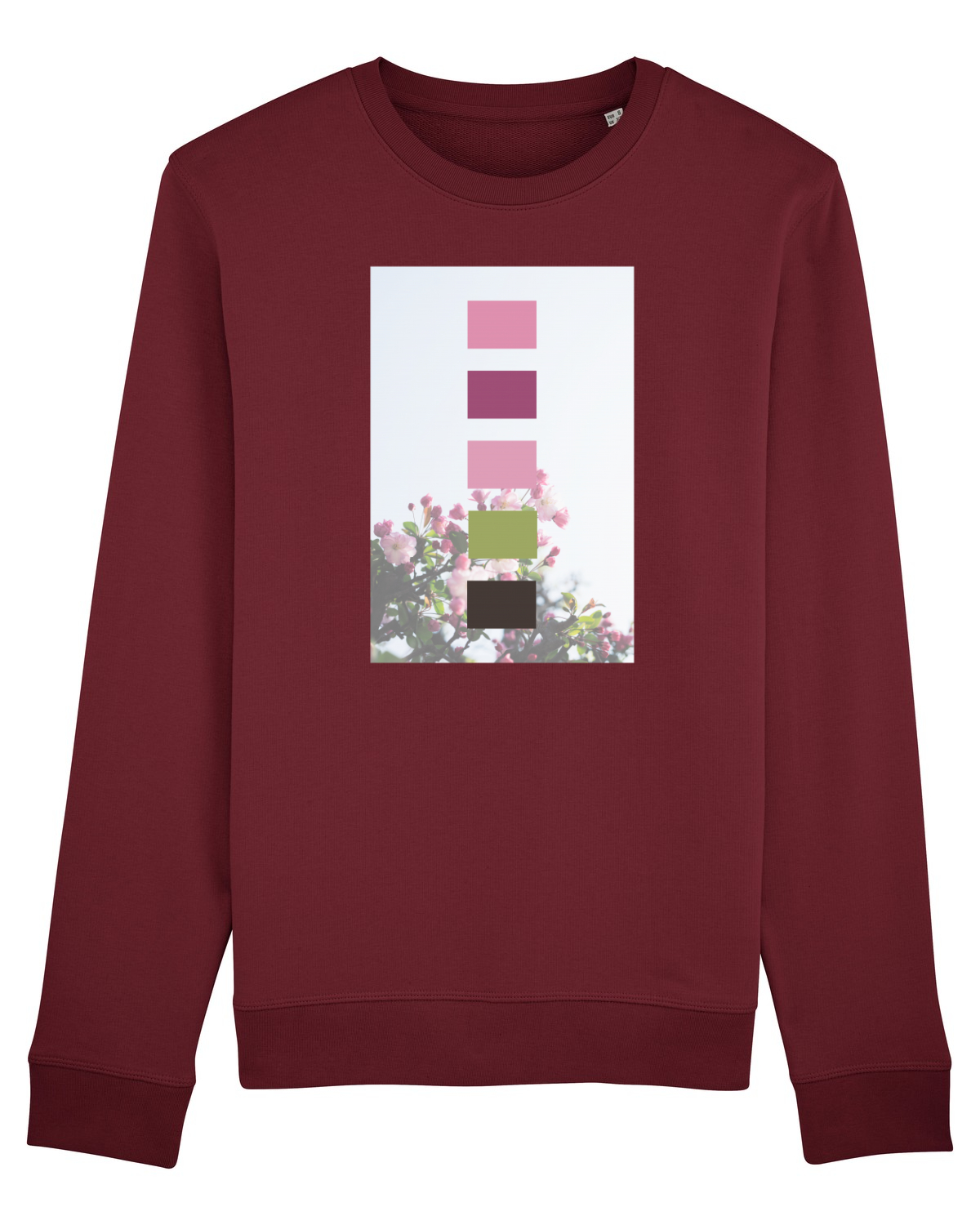 Bluză mânecă lungă Unisex Rise Burgundy
