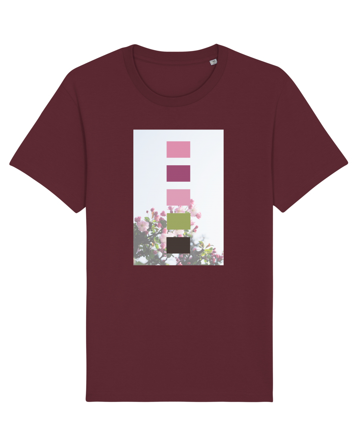 Tricou mânecă scurtă Unisex Rocker Burgundy