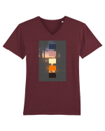 Campfire Tricou mânecă scurtă guler V Bărbat Presenter