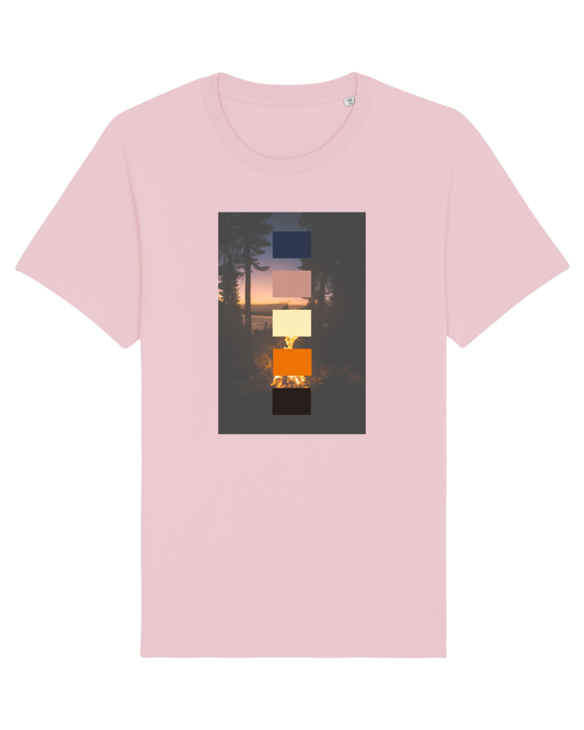 Tricou mânecă scurtă Unisex Rocker Cotton Pink