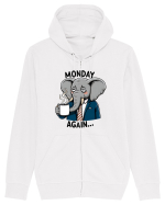 Monday again - pentru dependenții de cafea Hanorac cu fermoar Unisex Connector