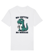 No coffee no workee - pentru dependenții de cafea Tricou mânecă scurtă Unisex Rocker