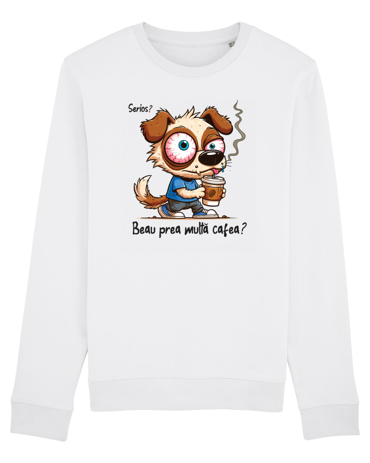 Bluză mânecă lungă Unisex Rise White