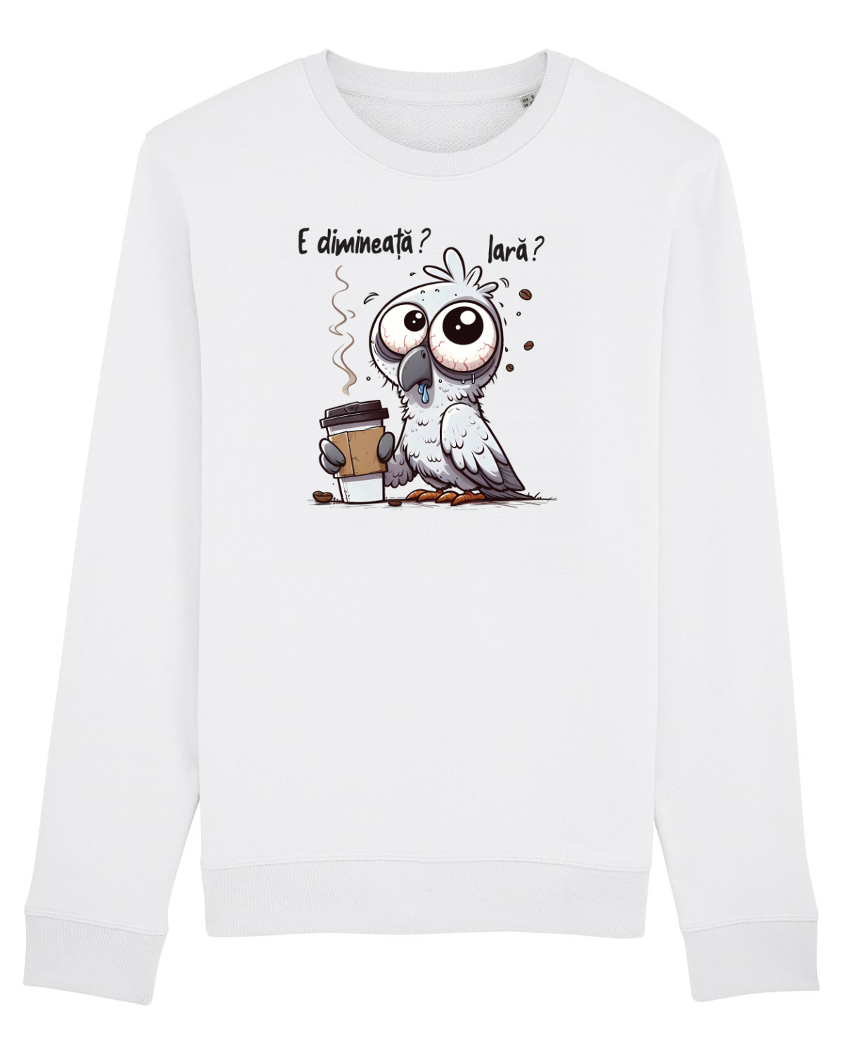Bluză mânecă lungă Unisex Rise White