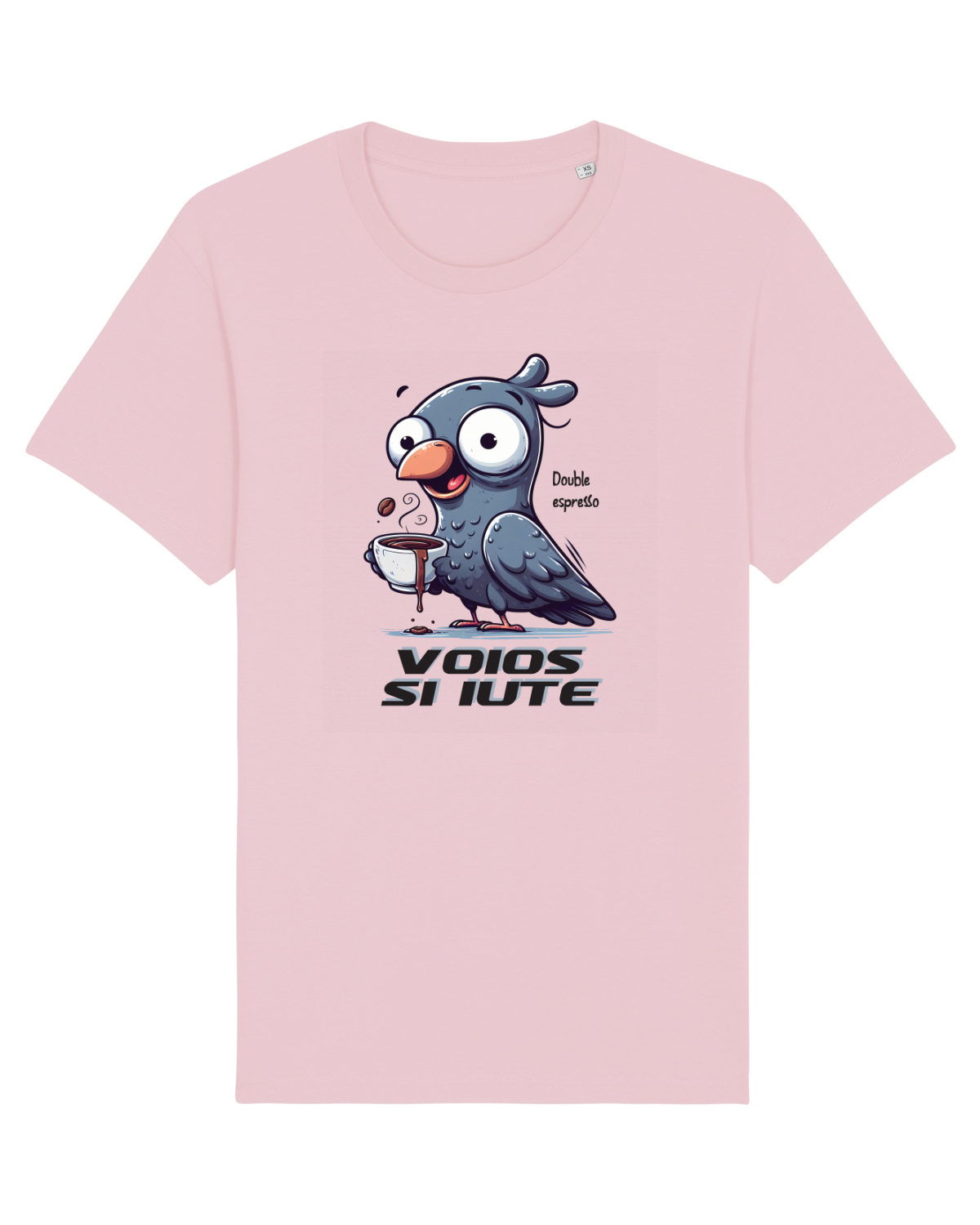 Tricou mânecă scurtă Unisex Rocker Cotton Pink