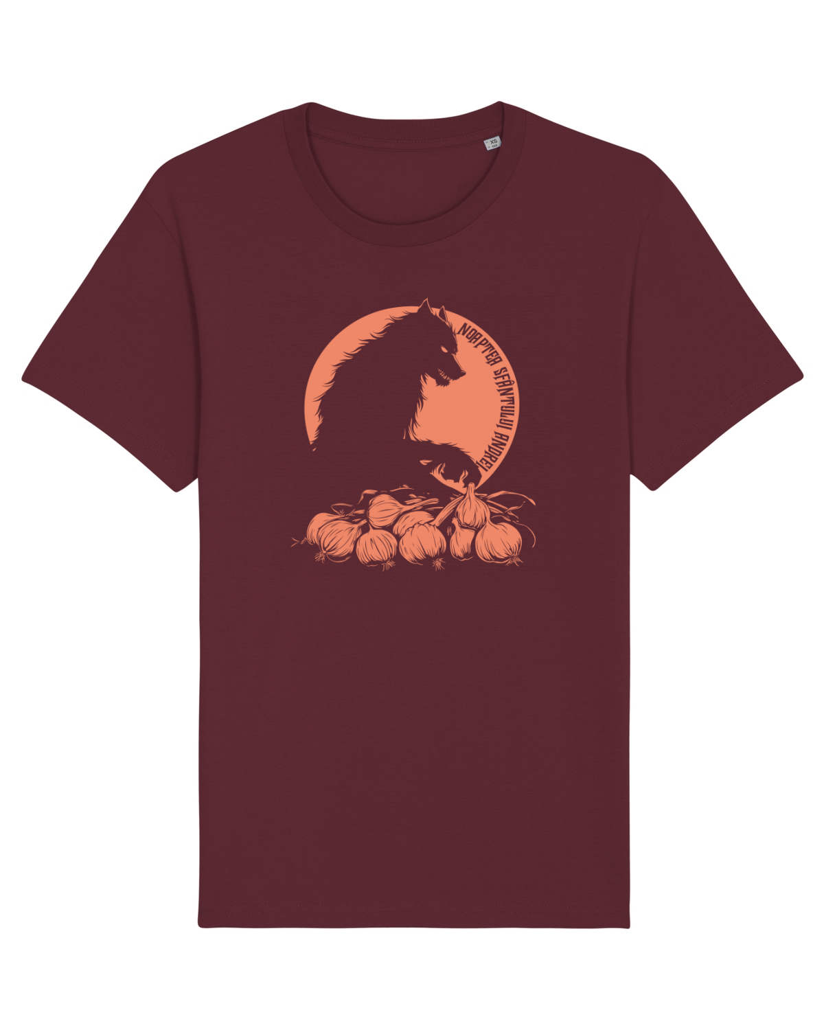 Tricou mânecă scurtă Unisex Rocker Burgundy