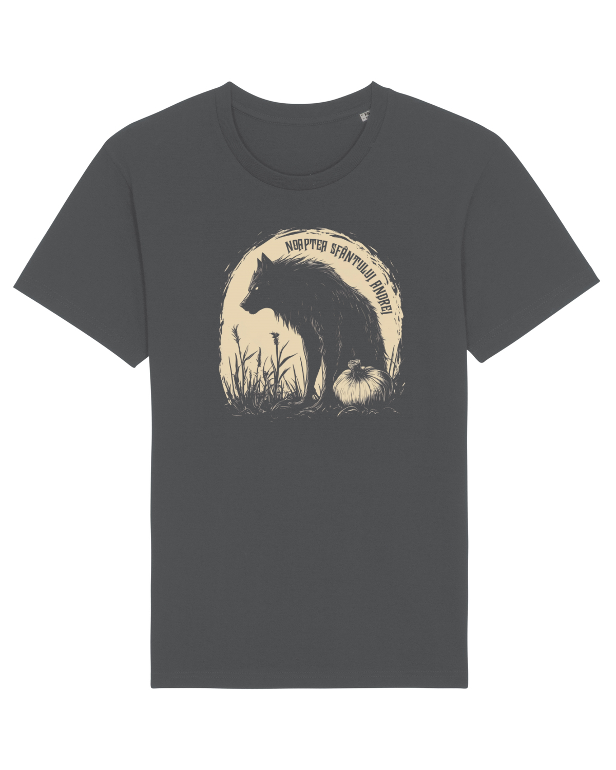 Tricou mânecă scurtă Unisex Rocker Anthracite