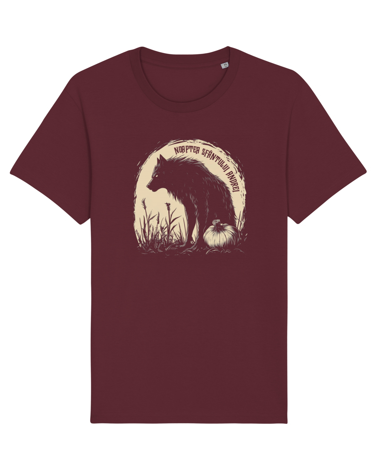 Tricou mânecă scurtă Unisex Rocker Burgundy