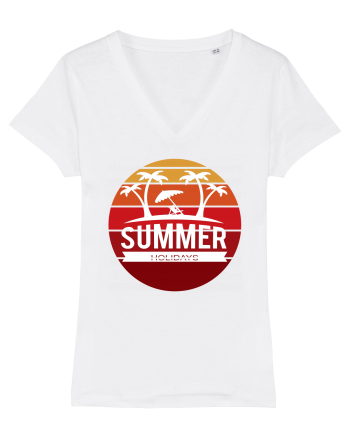 Summer Holidays Sunset White