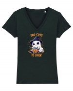 TOO CUTE TO SPOOK 2 - PREA DRAGUT /A CA SA SPERII Tricou mânecă scurtă guler V Damă Evoker