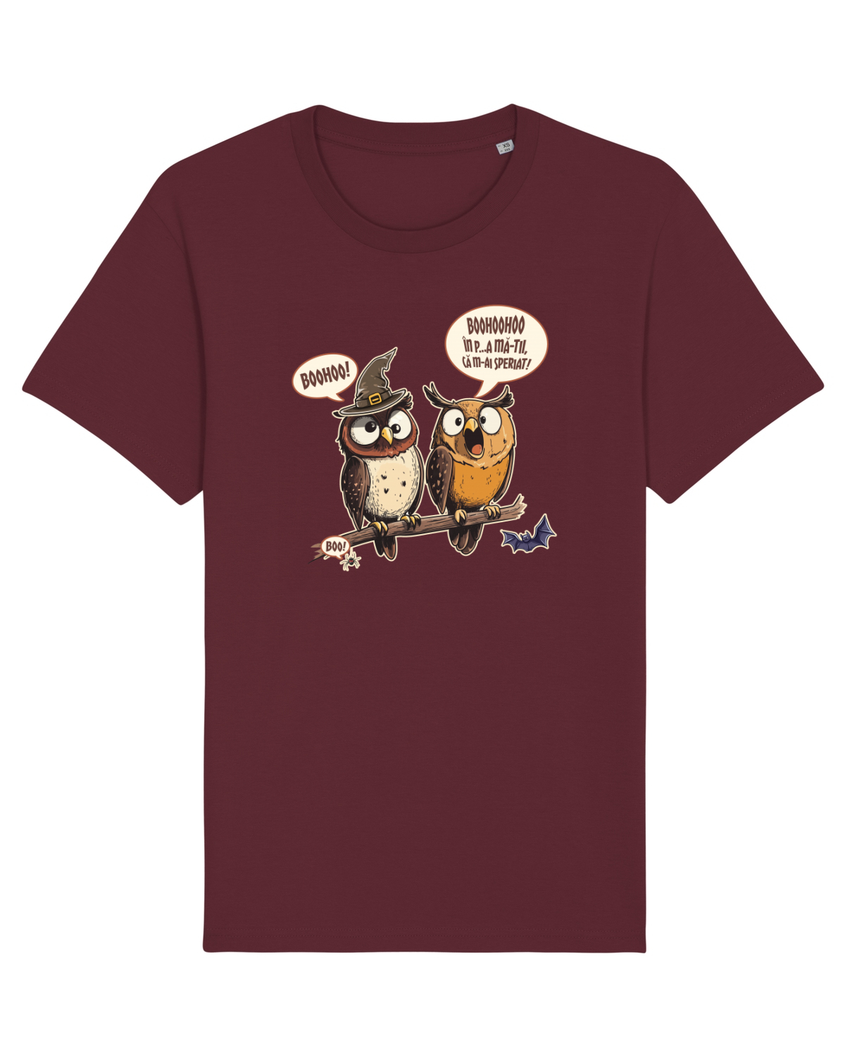 Tricou mânecă scurtă Unisex Rocker Burgundy