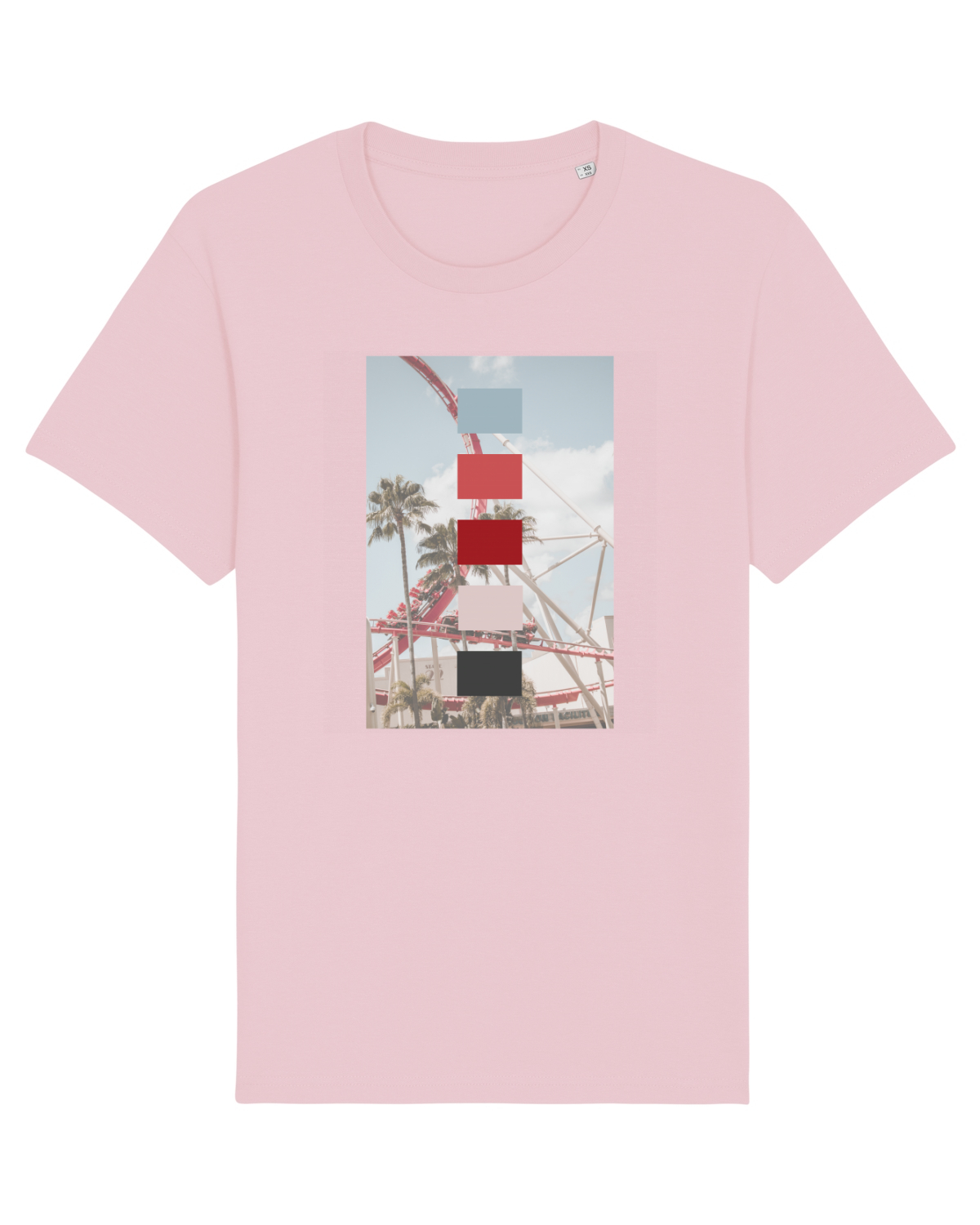 Tricou mânecă scurtă Unisex Rocker Cotton Pink