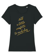 Optimism incurabil Tricou mânecă scurtă guler larg fitted Damă Expresser